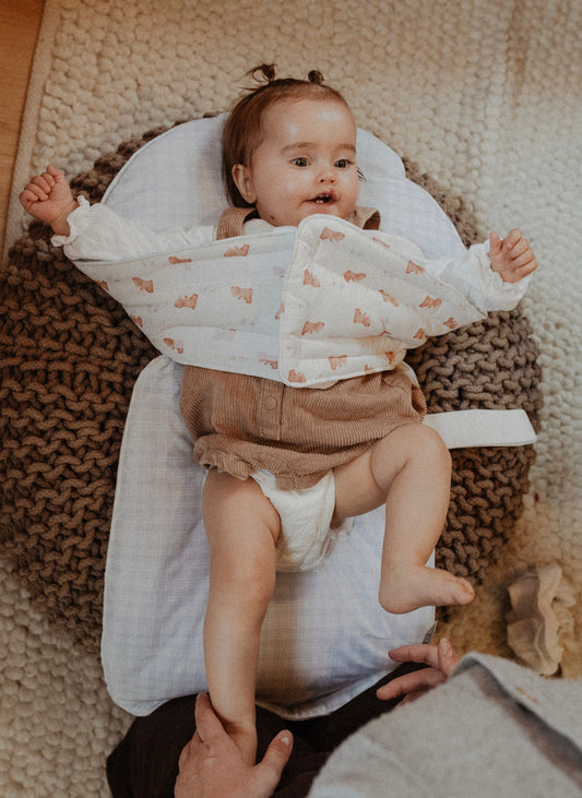 COFFRET : LE NOMADE 🍃 (Tapis à langer + pochon + attache tétine)